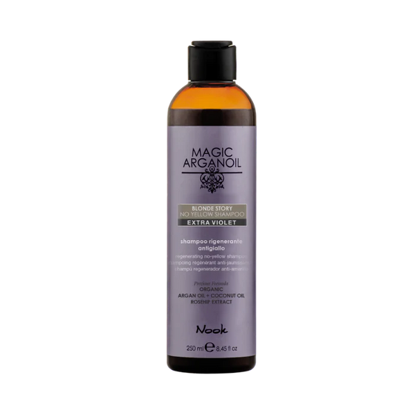 Nook Magic Arganoil BLONDE STORY NO YELLOW tonuojantis šampūnas