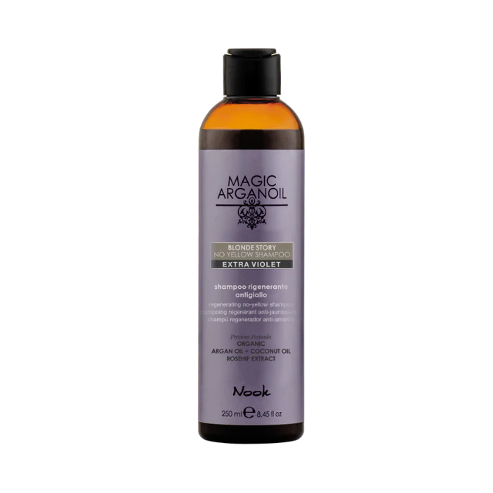 Nook Magic Arganoil BLONDE STORY NO YELLOW tonuojantis šampūnas