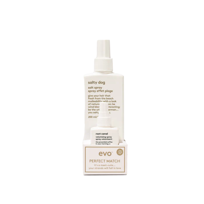 evo perfect match: salty dog jūros druska + root canal šaknų atkėlėjas