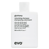 evo underwraps volume: gluttony šampūnas + kondicionierius + shape vixen apimties losjonas + plaukų rankšluostis