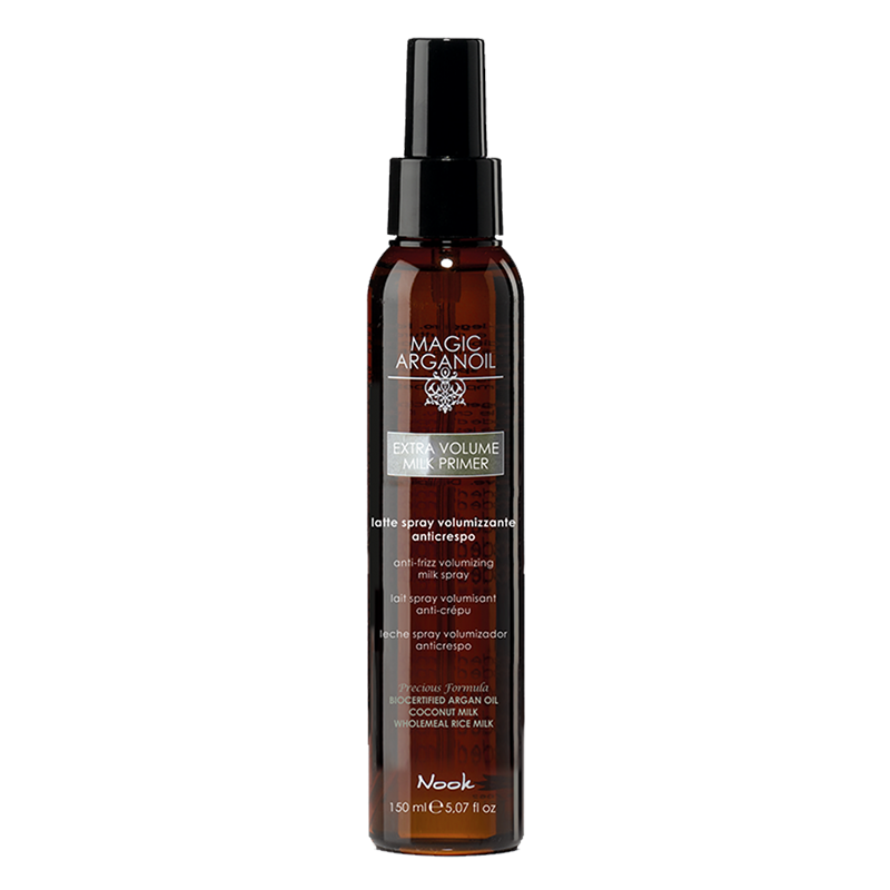Nook magic arganoil EXTRA VOLUME apimties suteikiantis purškiamas pienelis